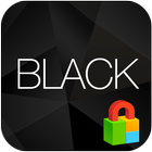 Simple Black Dodol Locker icône