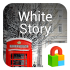 White Story Dodol Locker Theme आइकन