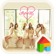 Pink LUV(w) LINELauncher Theme