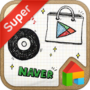 DrawingNote LINELauncher theme-APK