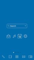 Simple_blue LINELauncher theme โปสเตอร์