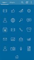 Simple_blue LINELauncher theme ภาพหน้าจอ 2