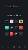Dark Chic LINE Launcher theme ảnh chụp màn hình 1