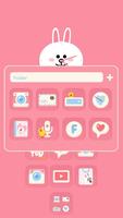 LovelyCony LINE Launcher theme Ekran Görüntüsü 1