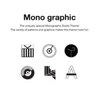 Mono graphic dodol theme poster