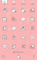 Pink free talk dodol theme screenshot 2