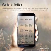 Letter LINE Launcher theme ảnh chụp màn hình 1
