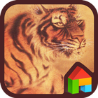 Tiger folk painting dodol icône