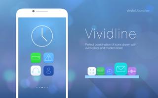 Vividline LINE Launcher theme ảnh chụp màn hình 3