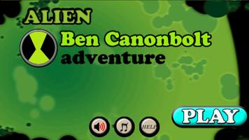 Alien Ben Canonbolt Adventure Affiche