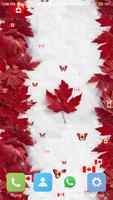 Canada flag live wallpaper اسکرین شاٹ 1