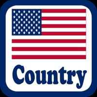 USA Country Radio Stations Affiche