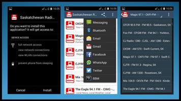 Canada Saskatchewan Radios ภาพหน้าจอ 1