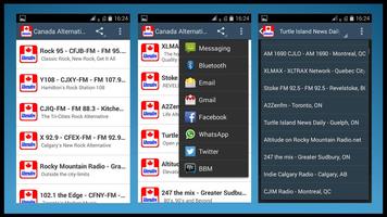 برنامه‌نما Canada Alternative Radios عکس از صفحه