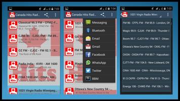 Canada Hits Radio Stations syot layar 1