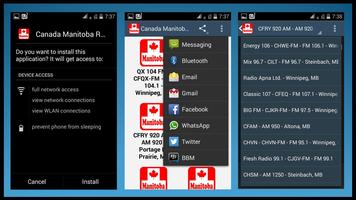 Canada Manitoba Radio Stations اسکرین شاٹ 1