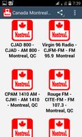 Canada Montreal Radio Stations تصوير الشاشة 1