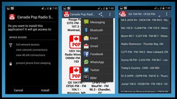 Canada Pop Radio Stations Ekran Görüntüsü 1