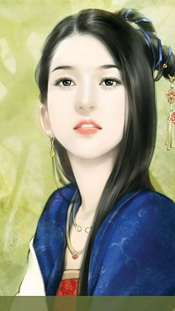 Chinese beautiful girl painting HD Wallpaper APK per Android Download