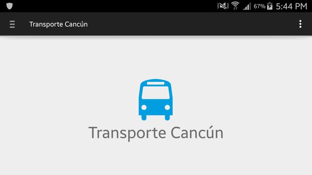 Transporte Cancún poster