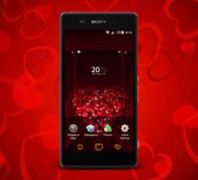 3 Schermata Theme XperiaCan - Hearts