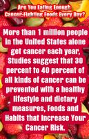 Alimentos de combate ao câncer Cartaz