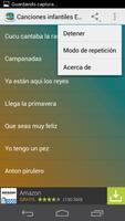 Canciones infantiles Español capture d'écran 3