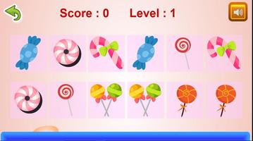 Free Kids Game Candy Memory Ekran Görüntüsü 1