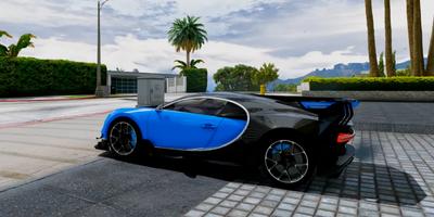 Chiron Simulator Bugatti 포스터