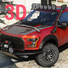 Raptor Driving Ford 3D آئیکن