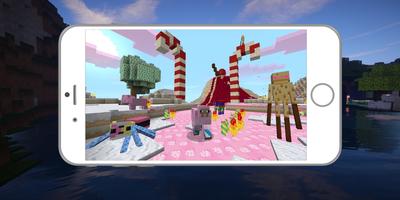 Map Candy Land Saga for MCPE Affiche