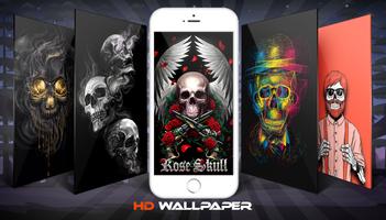 Devil Skeleton Skull Wallpaper And Background Affiche