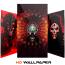 Red Neon Skull Wallpaper And Background APK