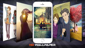 girls and boys love Wallpaper And Background Affiche