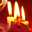 candle roses live wallpaper