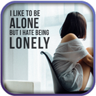 Sad and Lonely Painful Quotes simgesi