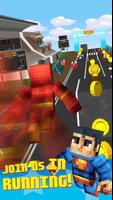 Superhero Block Skins Running ภาพหน้าจอ 1