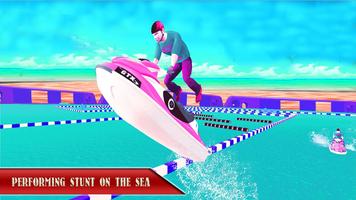 Water Boat racing Stunt Rider capture d'écran 2