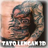ikon Tato Lengan 3D