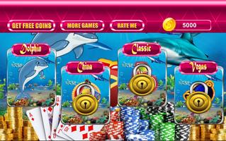 Shark Vs Dolphin Casino Slots Affiche