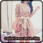 Casual Dress Design-Idee Zeichen