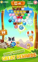 Bubble Shooter Rescue -Pet Cat Bubble blast crush ảnh chụp màn hình 2