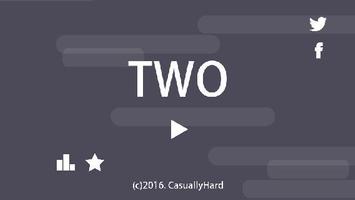 Two 2 الملصق