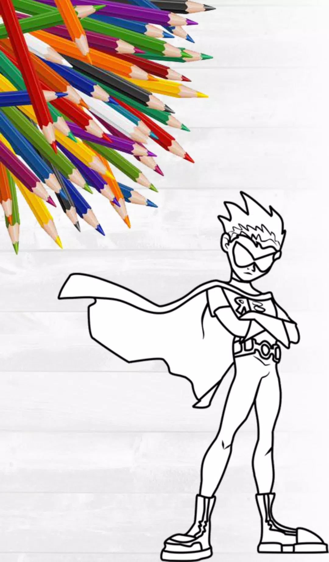 Robin Coloring Math Picture Teen Titans Go Robin Coloring Pages