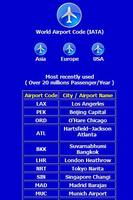 Airport Code IATA Affiche