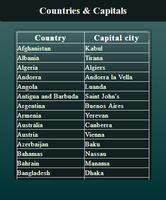 Country Capital learning screenshot 1