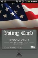 Voting Card Pennsylvania Affiche