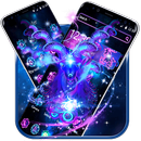 Capricorn Constellation Theme Glitter Purple Galax APK