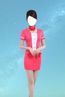 Air Hostess Photo Suit Editor Affiche