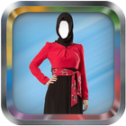 Arab Woman Abayas Photo Suit-icoon